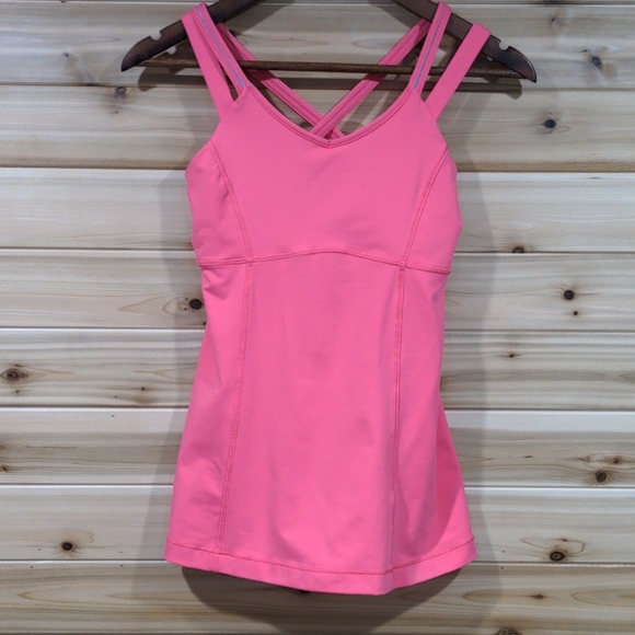 lululemon athletica Tops - Lululemon Happy Strappy Tank in Pink Lemonade 6